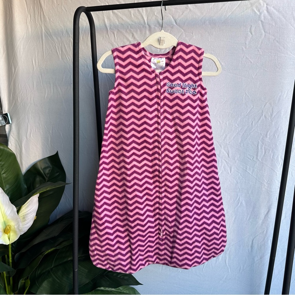 Little Journey “Good Night Sweet Pea” Fleecey Sleep Sack / Size 0-6 Months